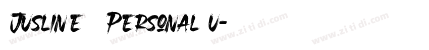 Jusline   Personal u字体转换